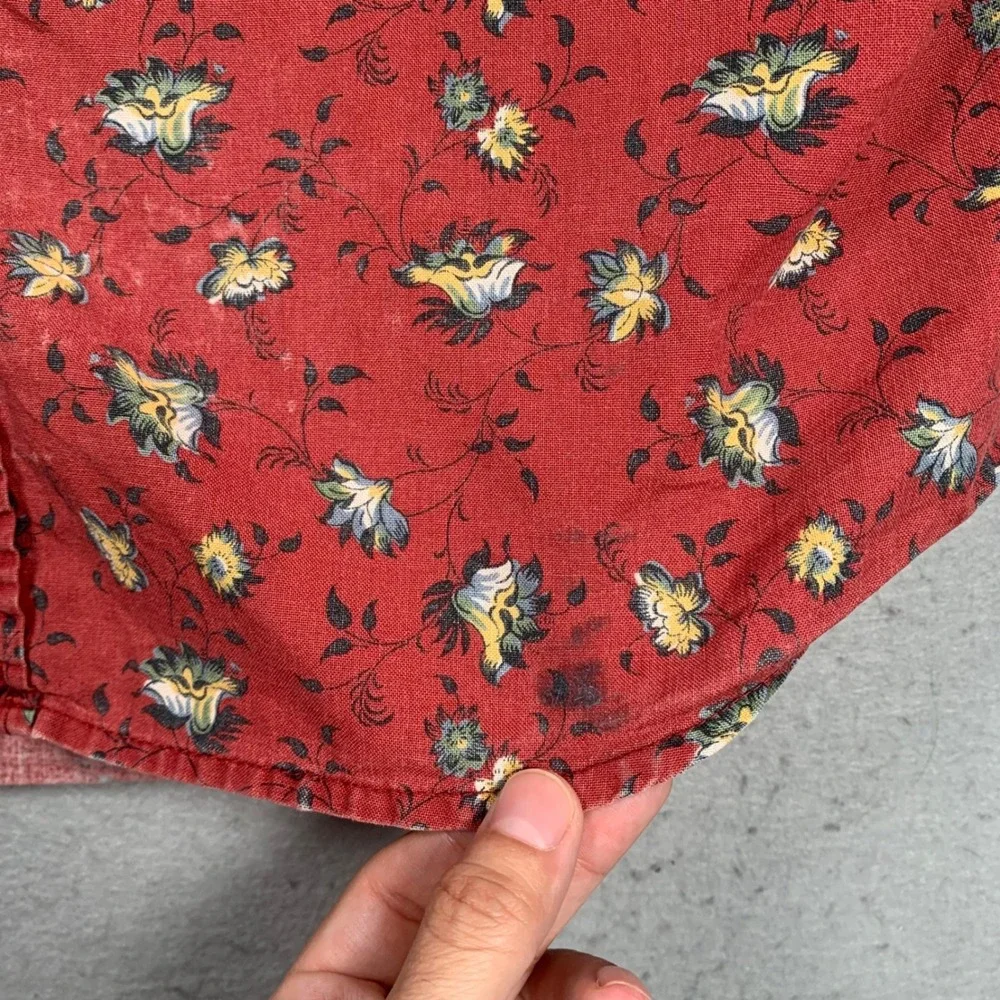Denim & Supply Ralph Lauren Red Floral Button-Down Shirt